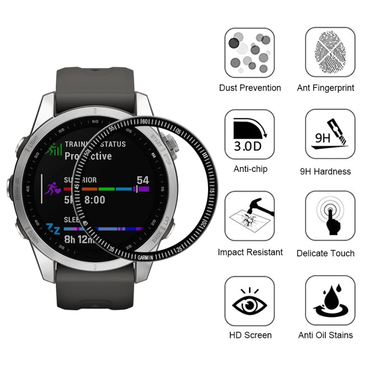 Compatible with Garmin Fenix 7S 3D Surface Composite Soft Watch Film