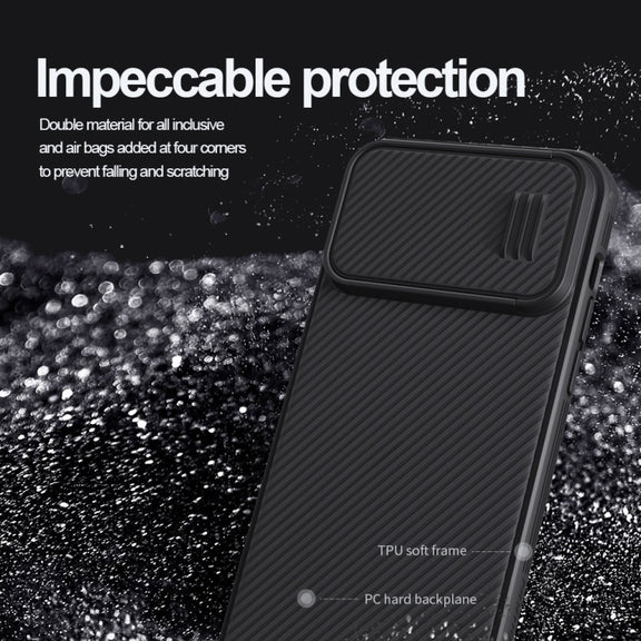 For iPhone 14 Pro Max NILLKIN CamShield S PC Phone Case(Blue)