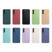 For Samsung Galaxy S23+ 5G Imitation Liquid Silicone Phone Case(Apricot)