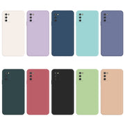 For Samsung Galaxy A03s EU Version Imitation Liquid Silicone Phone Case(Black)