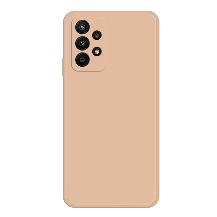 For Samsung Galaxy A23 Imitation Liquid Silicone Phone Case(Apricot)