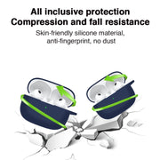For vivo TWS 3 Silicone Earphone Protective Case(Night Green)