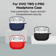 For vivo TWS 3 Pro Silicone Earphone Protective Case(Dark Blue)
