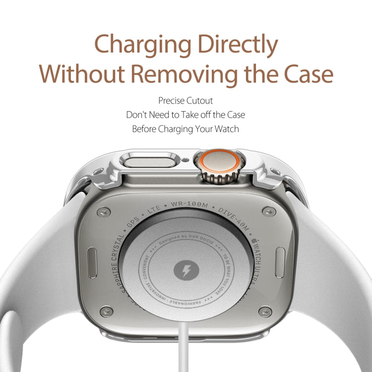 For Apple Watch Ultra 2 49mm / Ultra 49mm DUX DUCIS Electroplated PC Watch Case(Silver)