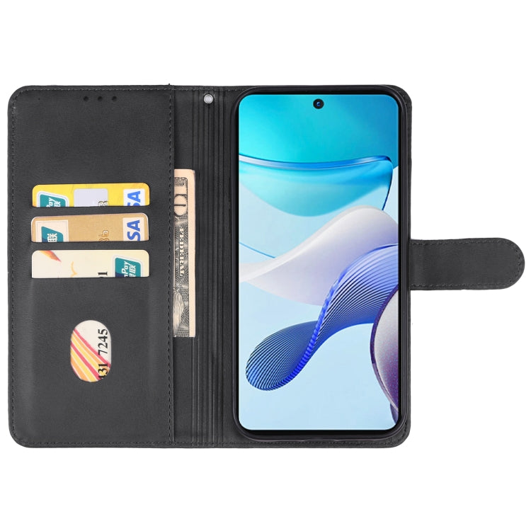 For Motorola Moto G53 Leather Phone Case(Black)