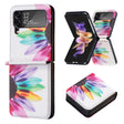 For Samsung Galaxy Z Flip3 5G Colored Drawing Invisible Magnetic Leather Phone Case(Sun Flower) - free shipping - PMC TechLife - Order now!