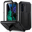 For Samsung Galaxy S23+ 5G R-JUST Sliding Camera Design Life Waterproof Dustproof Shockproof Phone Case(Black) - free shipping - PMC TechLife - Order now!