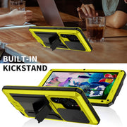 For Samsung Galaxy S23 Ultra 5G R-JUST Sliding Camera Design Life Water-resistant Dustproof Shockproof Phone Case(Yellow)