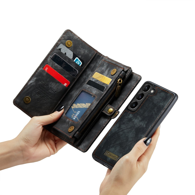 For Samsung Galaxy S23+ 5G CaseMe 008 Detachable Multifunctional Leather Phone Case(Black)