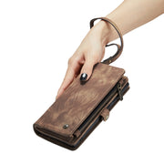 For Samsung Galaxy S23 Ultra 5G CaseMe 008 Detachable Multifunctional Leather Phone Case(Brown)