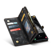 For Samsung Galaxy S23 Ultra 5G CaseMe 008 Detachable Multifunctional Leather Phone Case(Black)