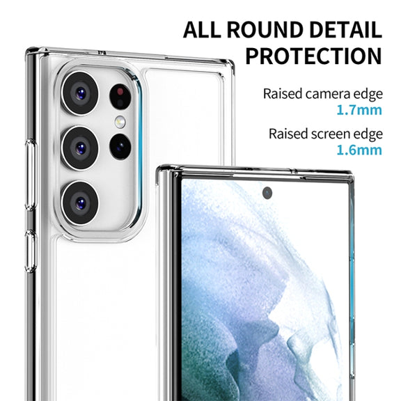 For Samsung Galaxy S23 Ultra 5G iPAKY Transparent PC + TPU Phone Case(Transparent)