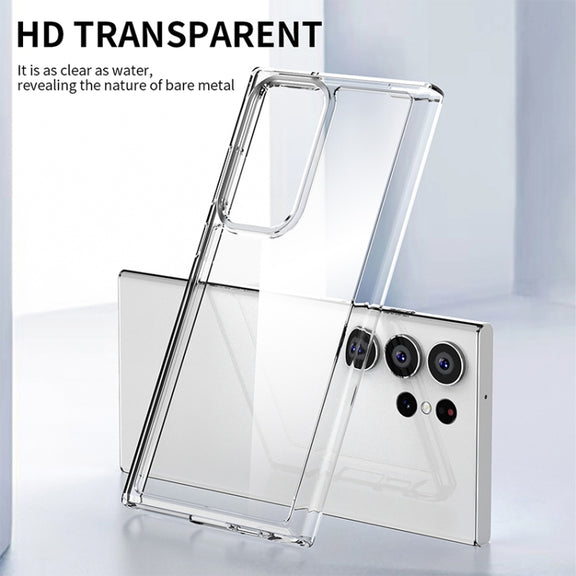 For Samsung Galaxy S23 Ultra 5G iPAKY Transparent PC + TPU Phone Case(Transparent)