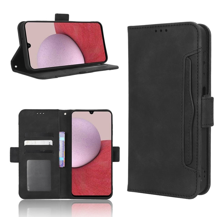 For Samsung Galaxy A14 5G Skin Feel Calf Texture Card Slots Leather Phone Case(Black)