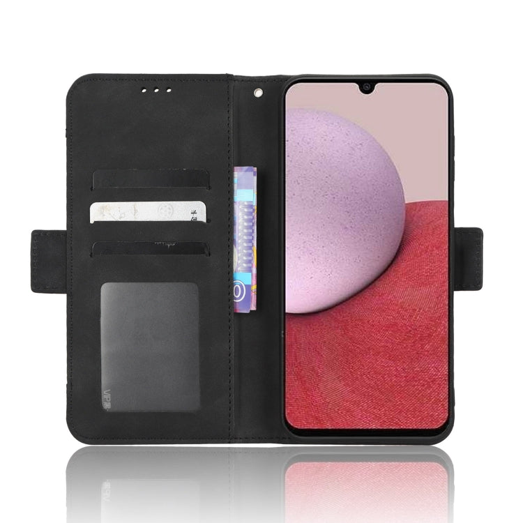 For Samsung Galaxy A14 5G Skin Feel Calf Texture Card Slots Leather Phone Case(Black)