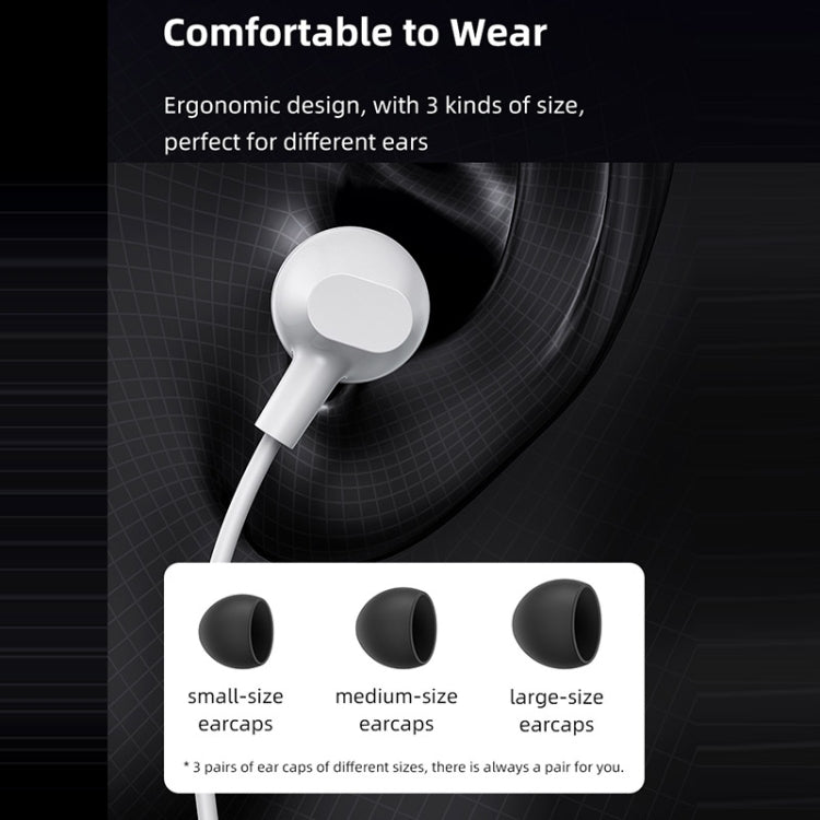 USAMS US-SJ594 EP-47 3.5mm In-Ear Wired Earphone, Length: 1.2m(Black)