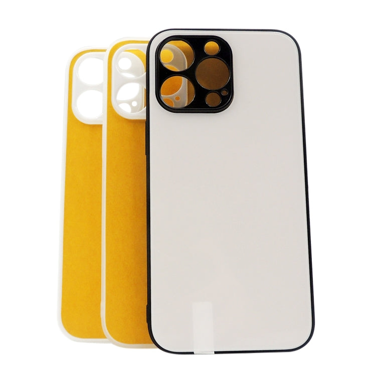 For iPhone 14 Pro Max 10pcs Thermal Transfer Glass Phone Case(Transparent)