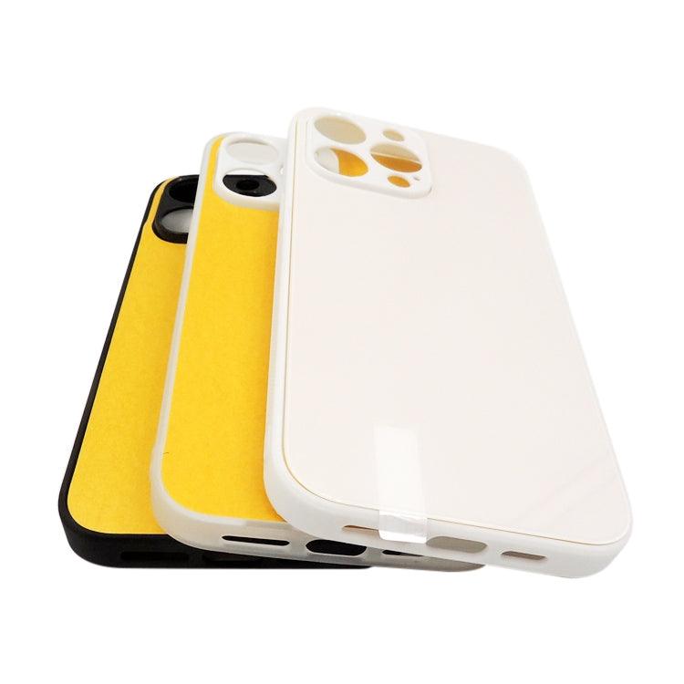 For iPhone 14 Pro Max 10pcs Thermal Transfer Glass Phone Case(Transparent)