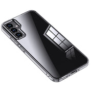 For Samsung Galaxy A34 Armor Clear TPU Hard PC Phone Case(Clear)