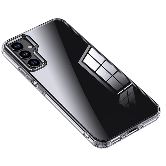 For Samsung Galaxy A34 Armor Clear TPU Hard PC Phone Case(Clear)