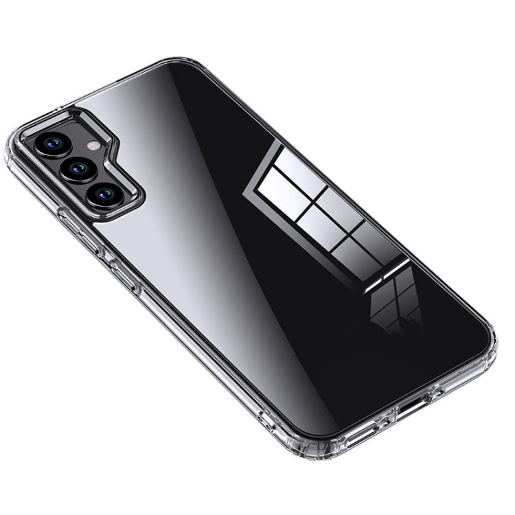 For Samsung Galaxy A34 Armor Clear TPU Hard PC Phone Case(Clear)