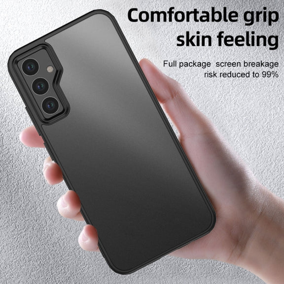 For Samsung Galaxy A34 Armor Clear TPU Hard PC Phone Case(Clear)