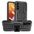 For Samsung Galaxy A14 5G Tire Texture TPU + PC Phone Case with Holder(Black) - free shipping - PMC TechLife - Order now!