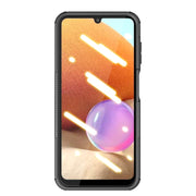 For Samsung Galaxy A14 5G Tire Texture TPU + PC Phone Case with Holder(Black)