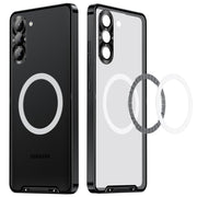 For Samsung Galaxy S23 5G MagSafe Magnetic Frosted Metal Phone Case(Black)