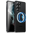 For Samsung Galaxy S23 Ultra 5G MagSafe Magnetic Frosted Metal Phone Case(Black) - Galaxy S23 Ultra 5G Cases by PMC TechLife | Online Shopping South Africa | PMC TechLife