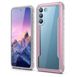For Samsung Galaxy S22 5G iPAKY Thunder Series Aluminum Frame + TPU Bumper + Clear PC Shockproof Phone Case(Rose Gold) - Galaxy S22 5G Cases by iPAKY | Online Shopping South Africa | PMC TechLife | Buy Now Pay Later Mobicred