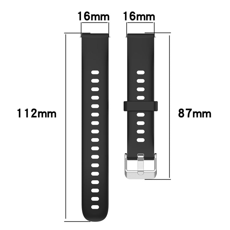 For Keep Band B5 / B4 / B4 Lite 16mm Glossy Surface Silicone Watch Band(Pine Green)