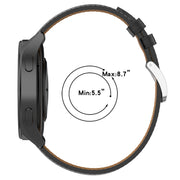 For Huawei Watch Buds/Xiaomi Watch S2 22mm Genuine Leather Watch Band(Light Brown)