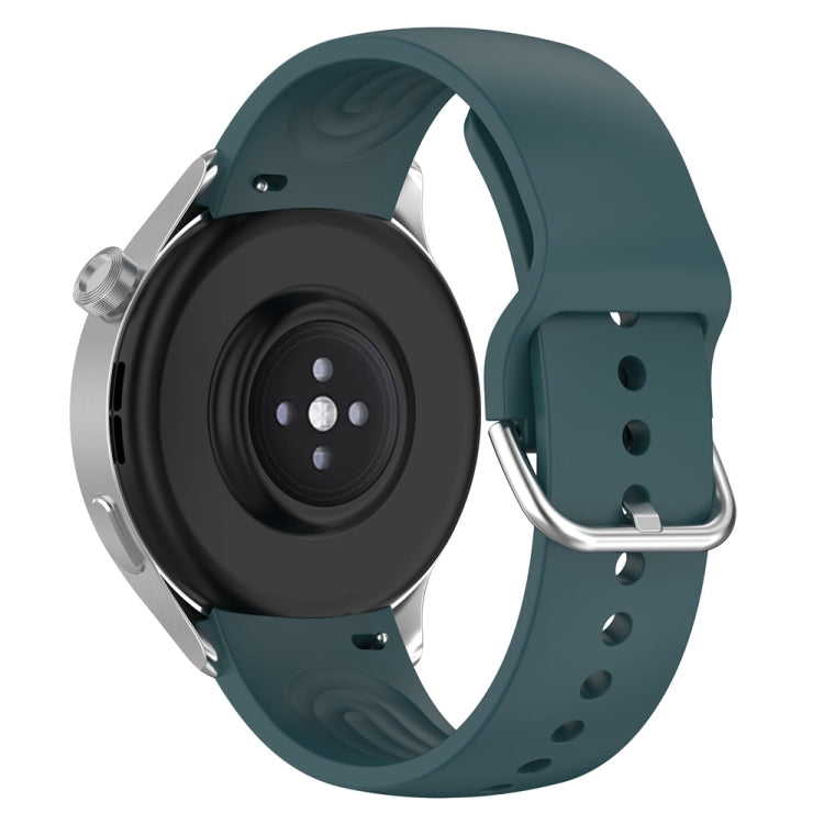 For Xiaomi Watch S2 22mm Solid Color Silicone Watch Band(Pine Green)