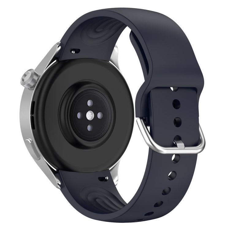 For Xiaomi Watch S2 22mm Solid Color Silicone Watch Band(Ink Blue)