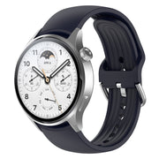 For Xiaomi Watch S2 22mm Solid Color Silicone Watch Band(Ink Blue)