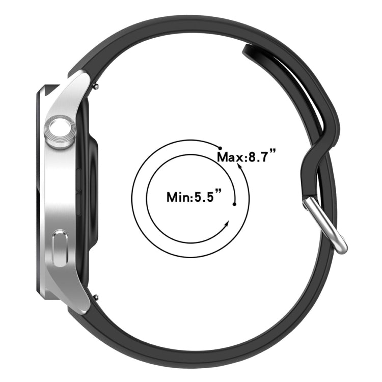 For Xiaomi Watch S2 22mm Solid Color Silicone Watch Band(Grey)