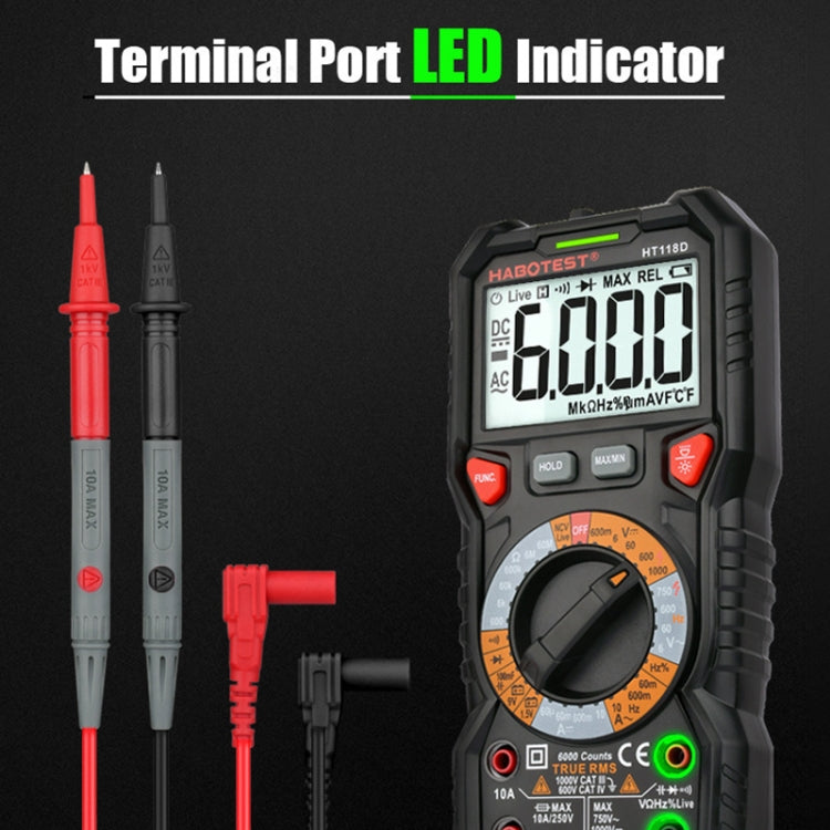 HABOTEST HT118C Handheld High-precision Manual Digital Multimeter