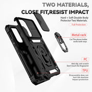 For Samsung Galaxy A54 5G Sliding Camshield Holder Phone Case(Black)