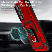 For Samsung Galaxy A54 5G Sliding Camshield Holder Phone Case(Red)