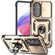 For Samsung Galaxy A54 5G Sliding Camshield Holder Phone Case(Gold)