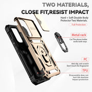 For Samsung Galaxy A54 5G Sliding Camshield Holder Phone Case(Gold)