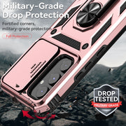 For Samsung Galaxy A54 5G Sliding Camshield Holder Phone Case(Rose Gold)