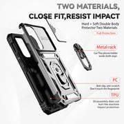 For Samsung Galaxy A54 5G Sliding Camshield Holder Phone Case(Silver)