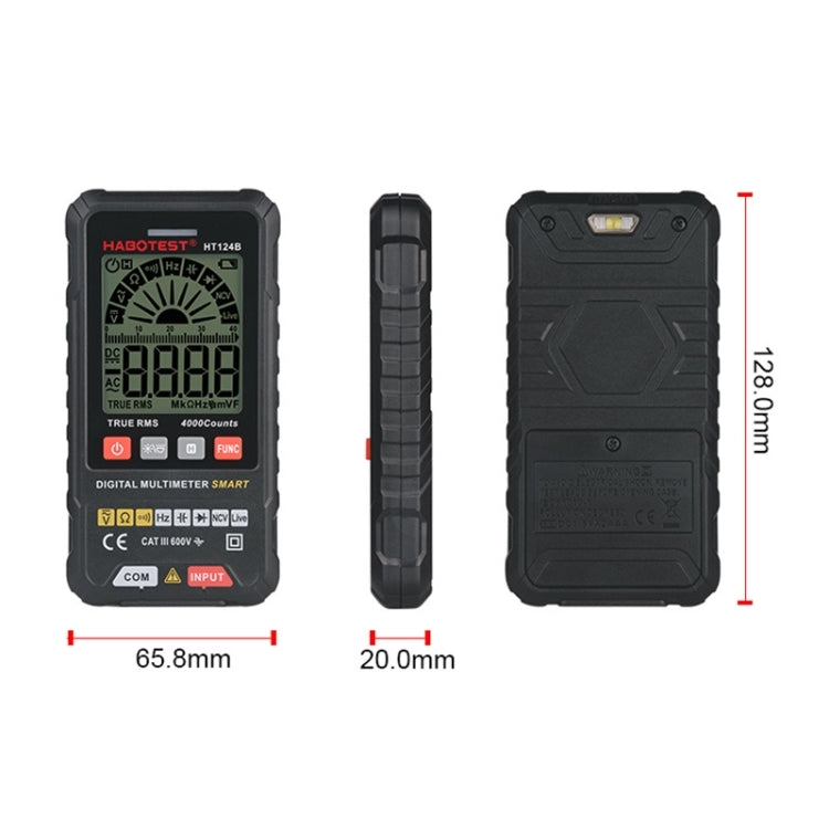 HABOTEST HT124B Mini Digital Display High-precision Multimeter