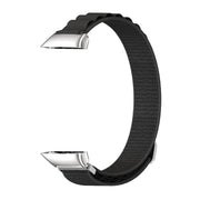 For Huawei Band 7 / 7 NFC MIJOBS Nylon Breathable Watch Band(Black Silver)