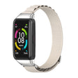 For Huawei Band 7 / 7 NFC MIJOBS Nylon Breathable Watch Band(Grey Silver)