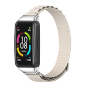 For Huawei Band 7 / 7 NFC MIJOBS Nylon Breathable Watch Band(Grey Silver)