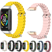For Huawei Band 7 / 7 NFC MIJOBS CS Marine Silicone Breathable Watch Band(Black) - Watch Bands by MIJOBS