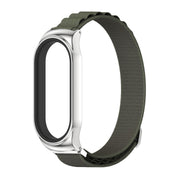 For Xiaomi Mi Band 7 / 7 NFC MIJOBS CS Nylon Breathable Watch Band(Army Green Silver) - Watch Bands by MIJOBS